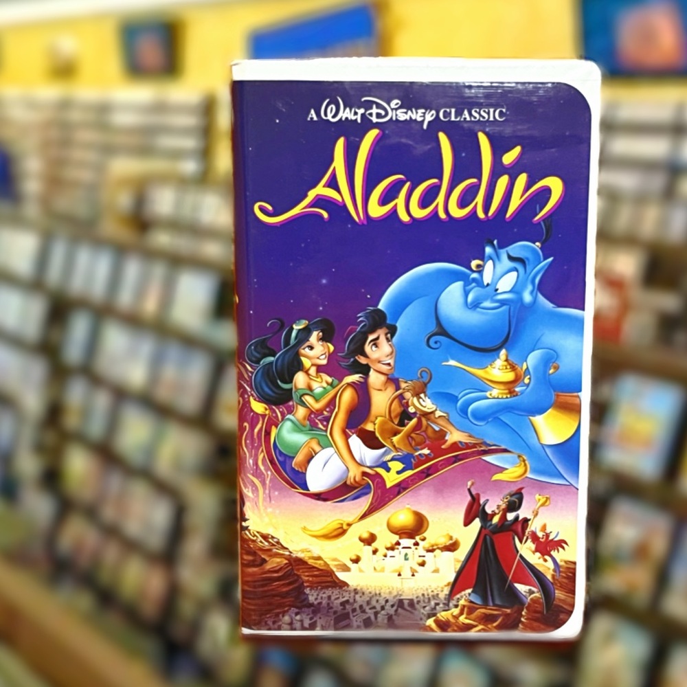 1992 Walt Disney’s ALADDIN VHS Tape 💎Black Diamond Edition💎 #1662 Classic